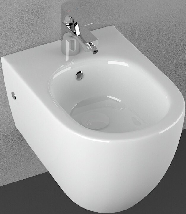 Изображение товара Биде Allen Brau Reality 4.32008.20 подвесное, белое Изображение товара Биде Allen Brau Reality 4.32008.20 подвесное, белое