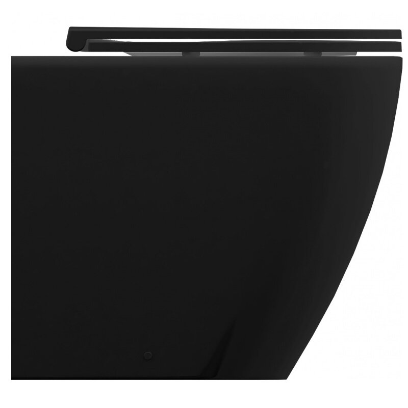 Изображение товара Приставной унитаз Allen Brau Reality безободковый черный матовый 4.32004.31