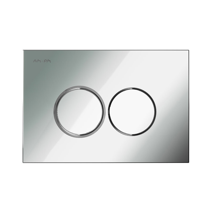 Изображение товара Клавиша для унитаза механическая Am.Pm ProC L хром глянцевый, двухрежимная, Германия