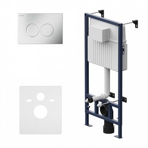 Изображение товара Инсталляция Am.Pm ProC для подвесного унитаза с клавишей хром матовый