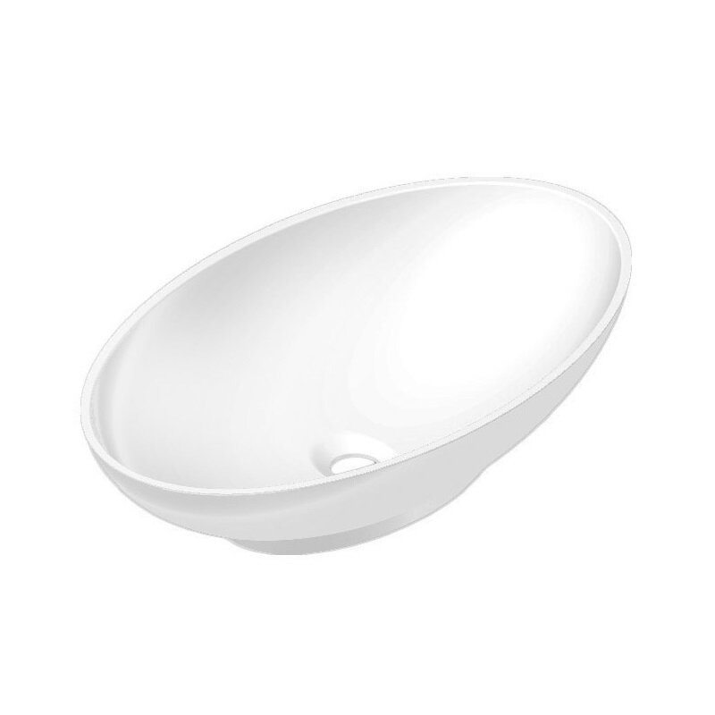 Изображение товара Раковина Radostone Эдда 60x36 см из Stone Surface с овальной формой и матовым покрытием