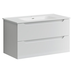 Изображение товара Тумба под раковину Sancos Norma 2.0 90, подвесная, белый глянец, NR2.090W