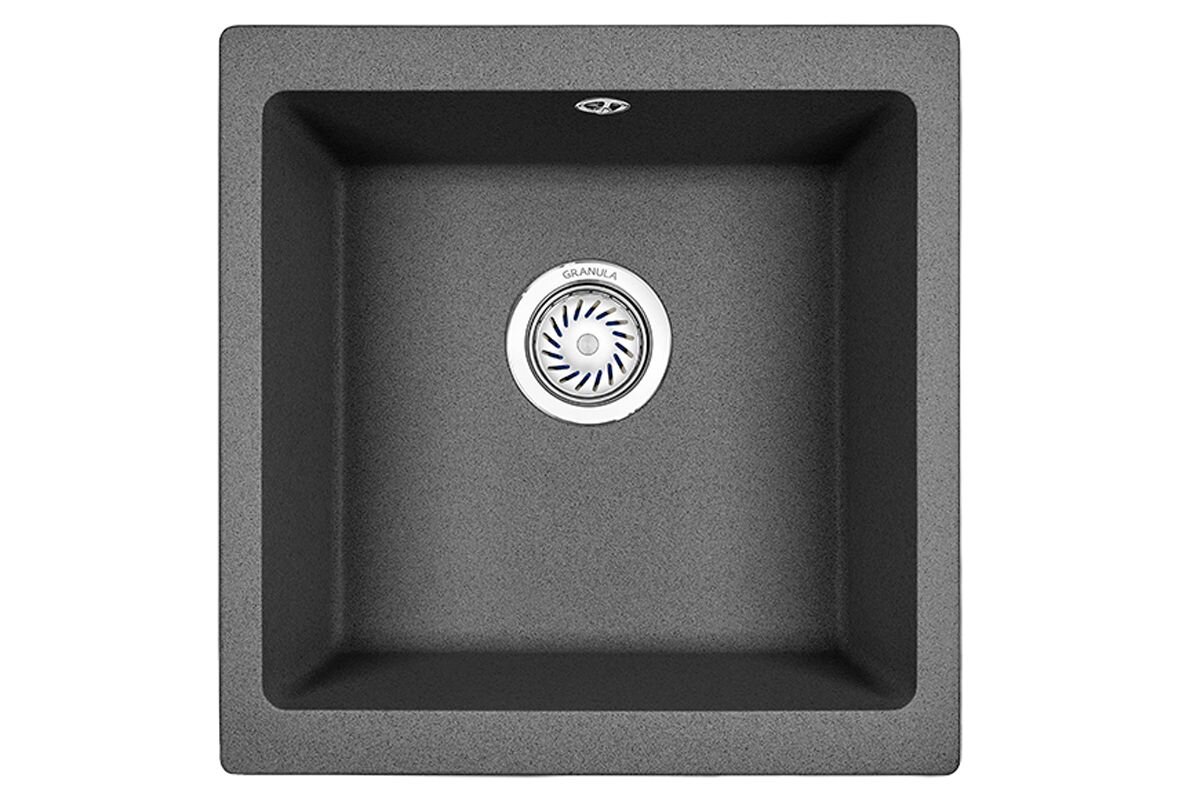 Изображение товара Кухонная мойка Granula GR-4451 4451bg графит нержавеющая сталь 45 см
