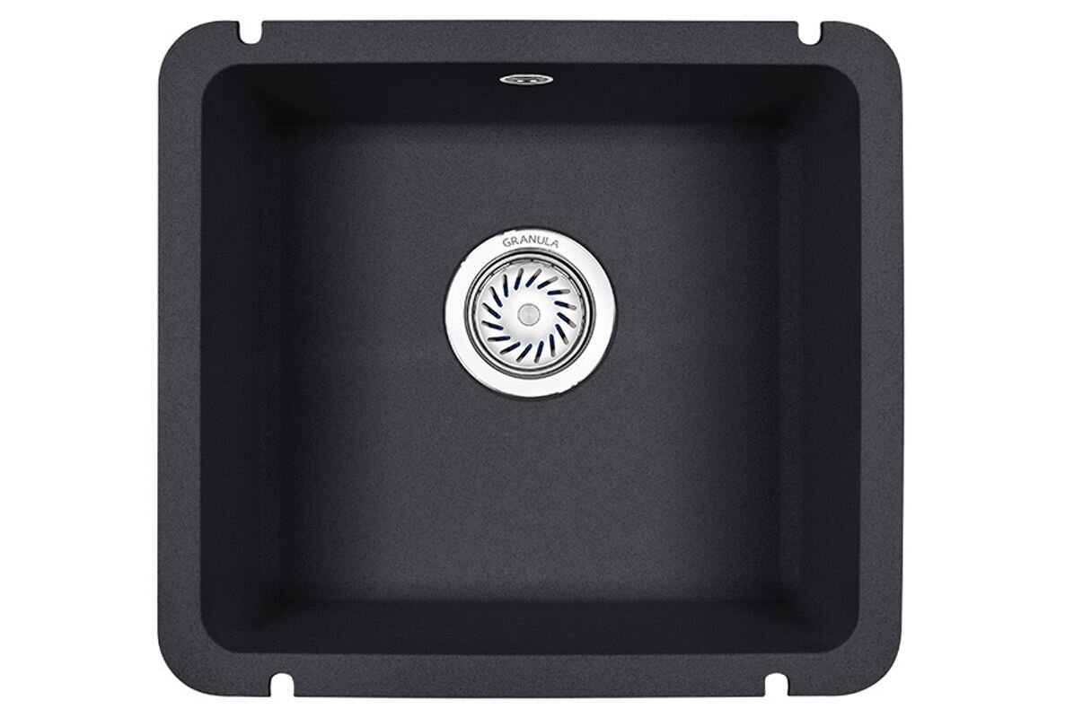 Изображение товара Кухонная мойка Granula GR-3601, черный матовый, 45.5 см