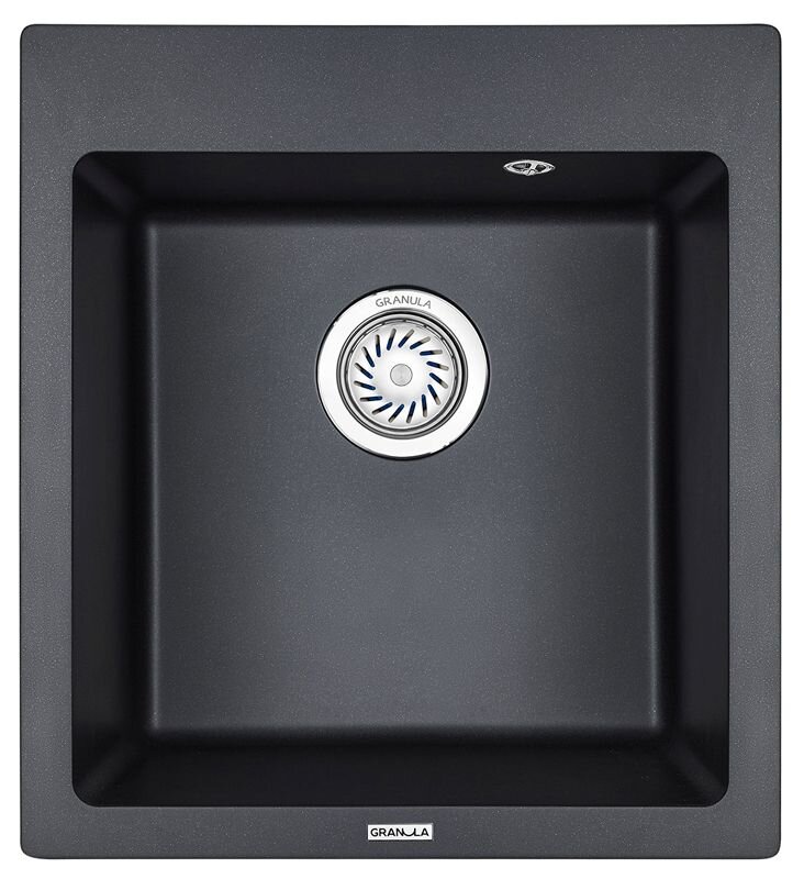 Изображение товара Кухонная мойка Granula GR-4651 4651sv шварц нержавеющая сталь компактная