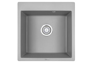 Изображение товара Кухонная мойка Granula GR-5102 5102al из алюминия, монтаж сверху, серый