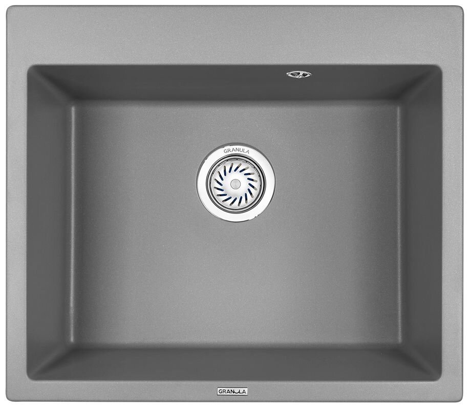Изображение товара Кухонная мойка Granula GR-6001 6001al из алюминия 60х52 см матовая