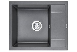 Изображение товара Кухонная мойка Granula GR-6002 6002bg графит 60 см накладная