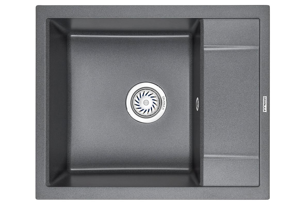 Изображение товара Кухонная мойка Granula GR-6002 6002bg графит - компактная мойка с глубокой чашей