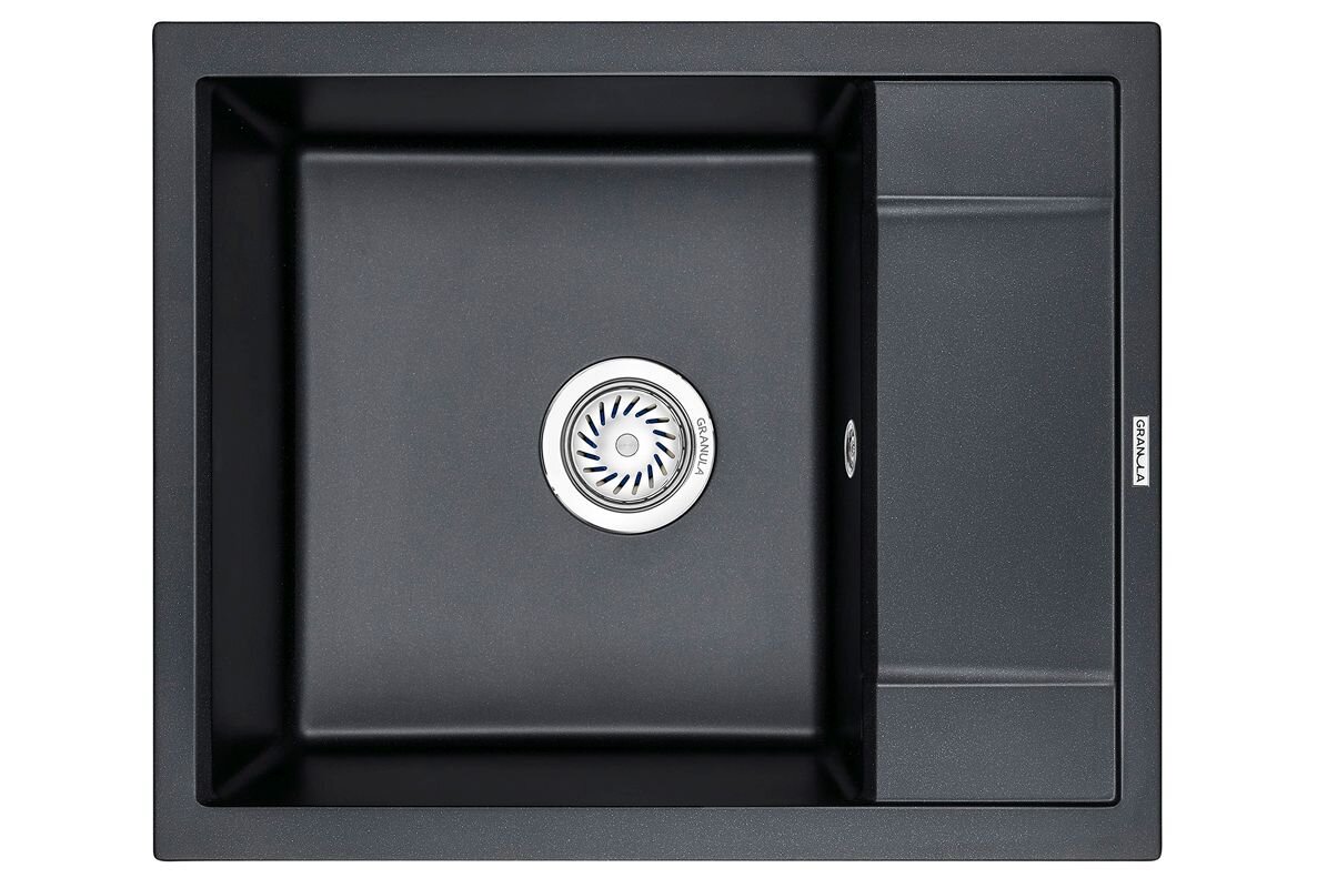 Изображение товара Кухонная мойка Granula GR-6002 6002sv черная матовая