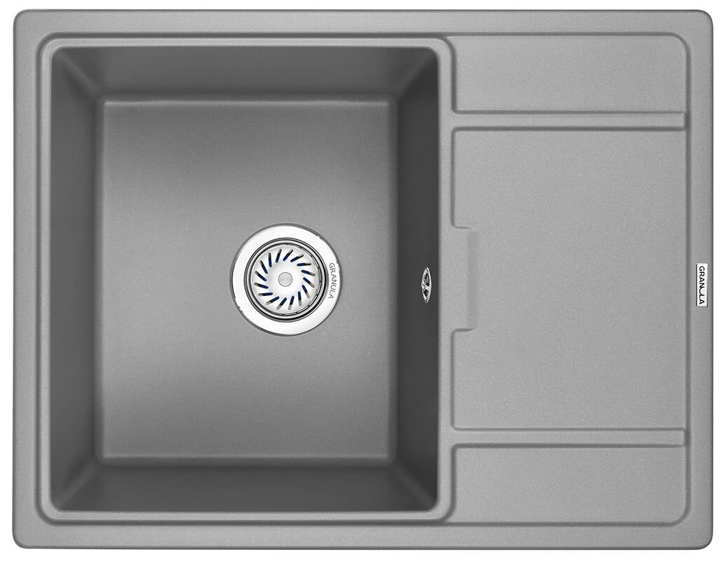 Изображение товара Кухонная мойка Granula GR-6503 6503al из алюминия серого цвета