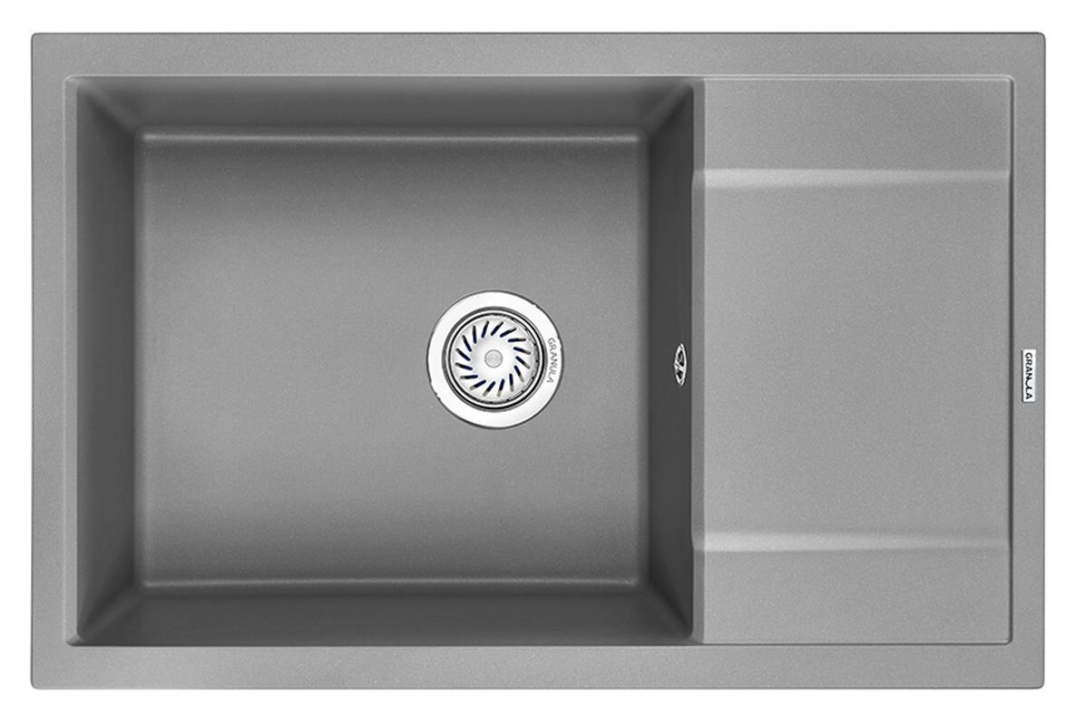 Изображение товара Кухонная мойка Granula GR-7805 7805al из алюминия, угловая, матовая