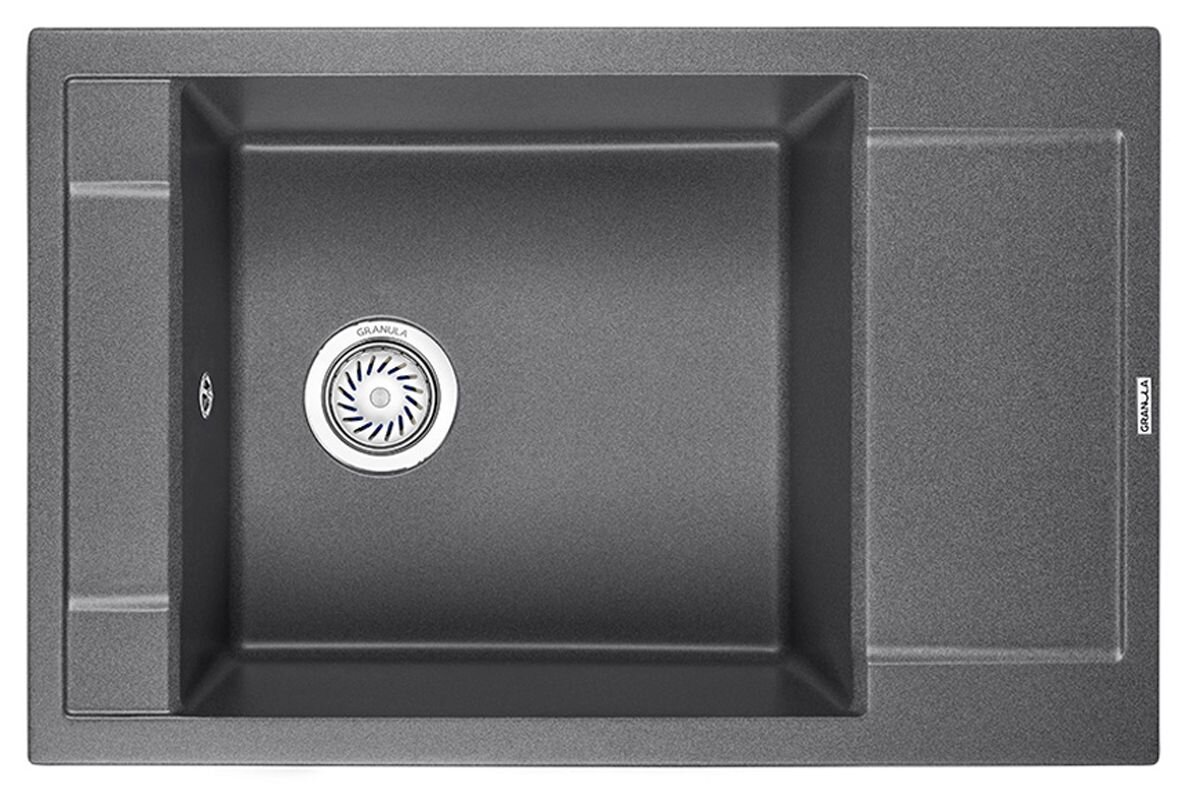 Изображение товара Кухонная мойка Granula GR-7806 7806bg угловая матовая из нержавеющей стали