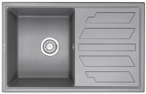 Изображение товара Кухонная мойка Granula GR-8002 алюминий 80 см матовая серая
