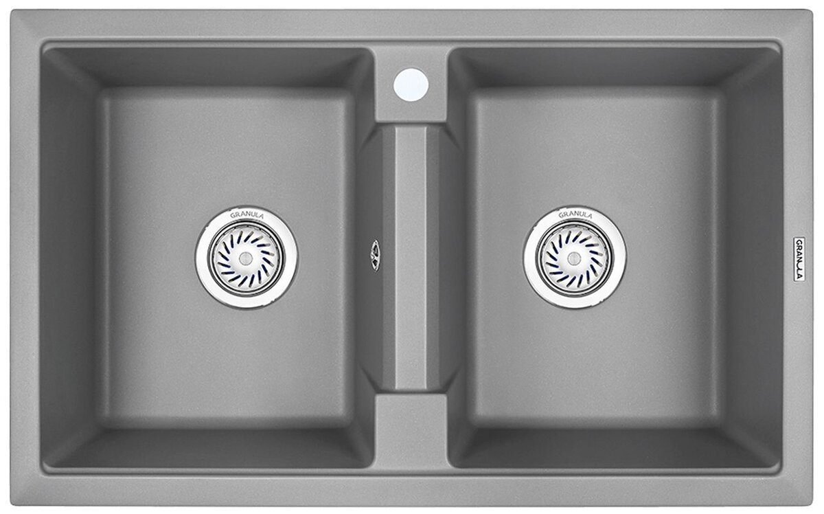 Изображение товара Кухонная мойка Granula GR-8101 8101al из алюминия серого цвета