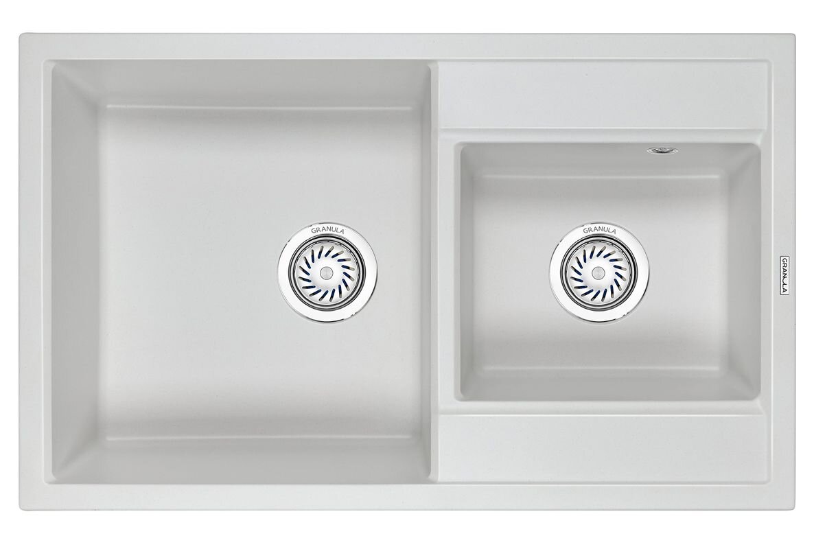 Изображение товара Кухонная мойка Granula GR-8201 арктик - прочная и стильная