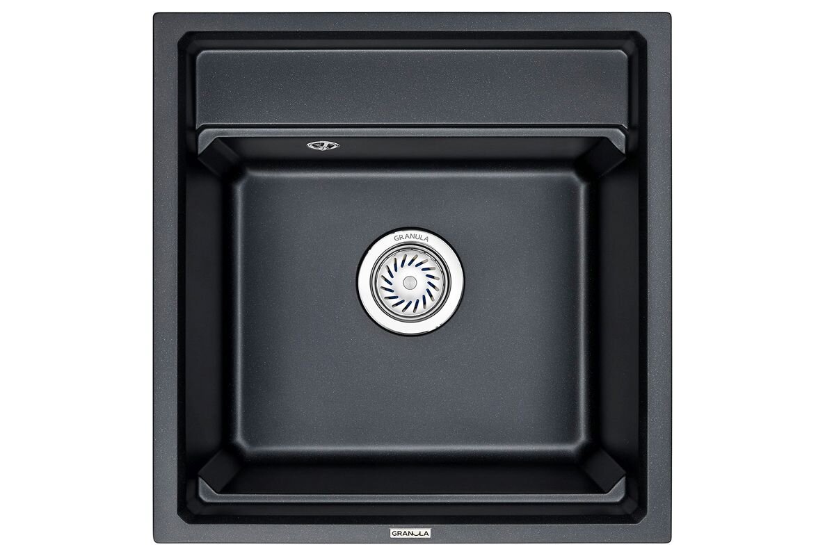 Изображение товара Кухонная мойка Granula Kitchen Space 50 см, черная, матовая, с двумя раковинами Изображение товара Кухонная мойка Granula Kitchen Space 50 см, черная, матовая, с двумя раковинами