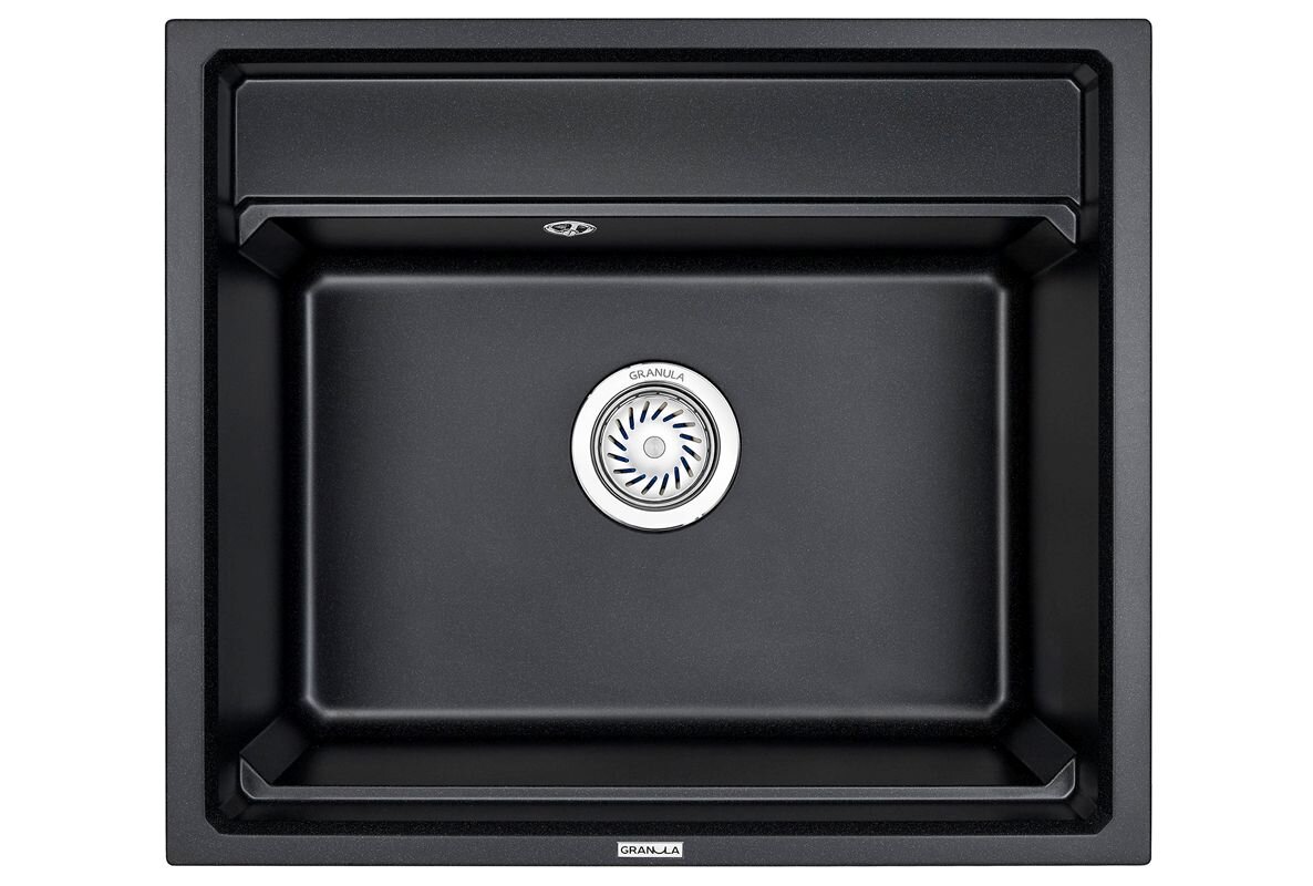 Изображение товара Кухонная мойка Granula Kitchen Space 60 см черный матовый всевозможная установка