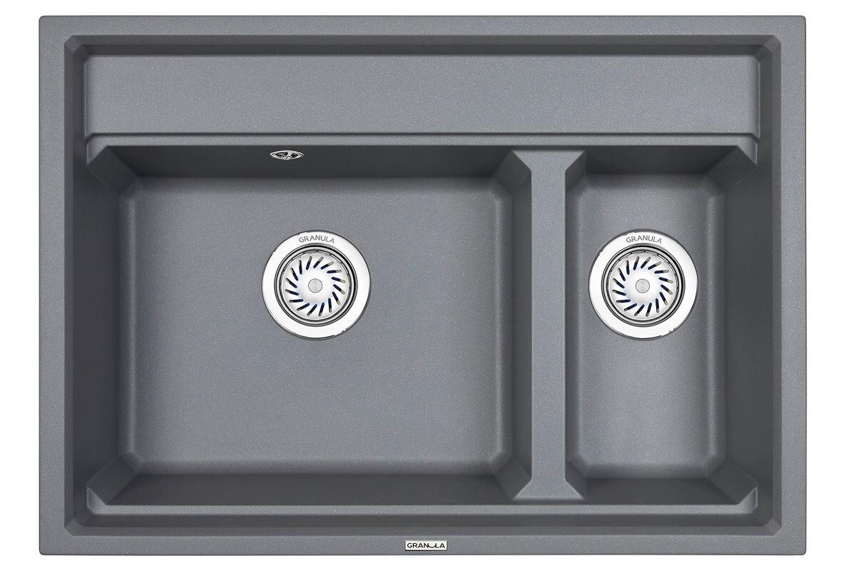 Изображение товара Кухонная мойка Granula Kitchen Space 75 см, алюминиум, 7302 Изображение товара Кухонная мойка Granula Kitchen Space 75 см, алюминиум, 7302