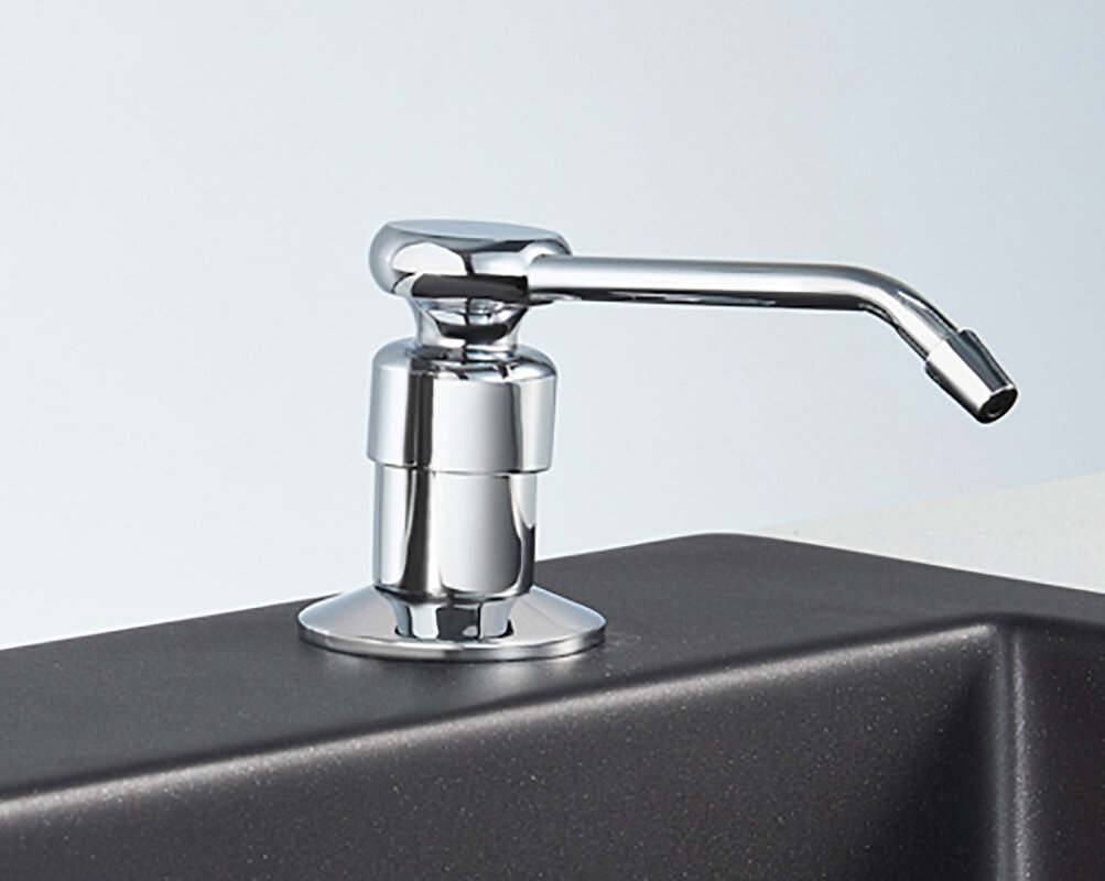 Изображение товара Дозатор встраиваемый для жидкого мыла кухонный Granula GR-01 D 01D, хром