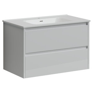 Изображение товара Тумба под раковину Sancos Libra LB80W 80, подвесная, белый глянец