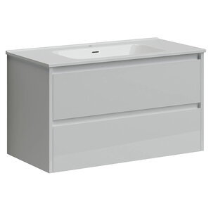 Изображение товара Подвесная тумба под раковину Sancos Libra LB90W белый глянец 90 см