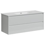 Тумба под раковину Sancos Libra 120, подвесная, белый глянец, LB120-1W - фото 1