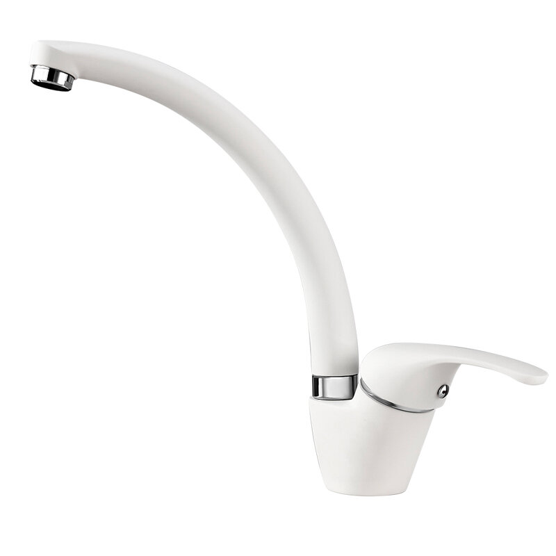 Изображение товара Смеситель кухонный Granula GR-2024 2024wh арктик для мойки с поворотным изливом