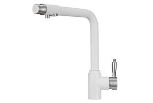 Изображение товара Смеситель Granula GR-2301 2301wh, для кухонной мойки, с подключением к фильтру, арктик