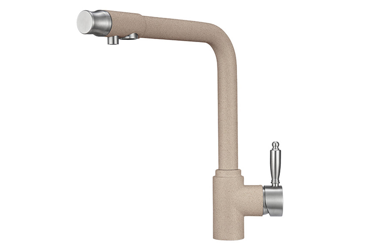 Изображение товара Смеситель Granula GR-2301 2301sa, для кухонной мойки, с подключением к фильтру, песок