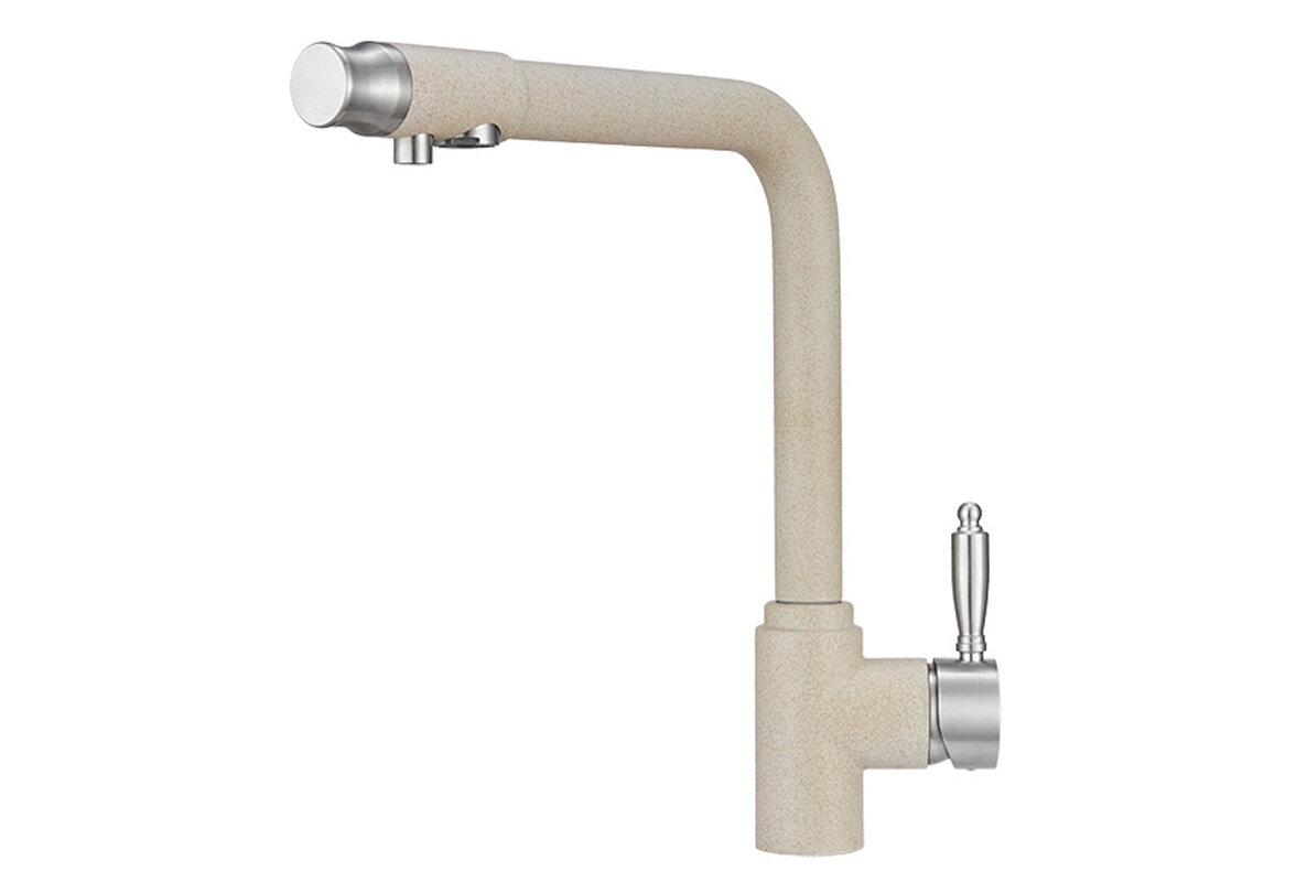 Изображение товара Смеситель Granula GR-2301 2301pr, для кухонной мойки, с подключением к фильтру, пирит