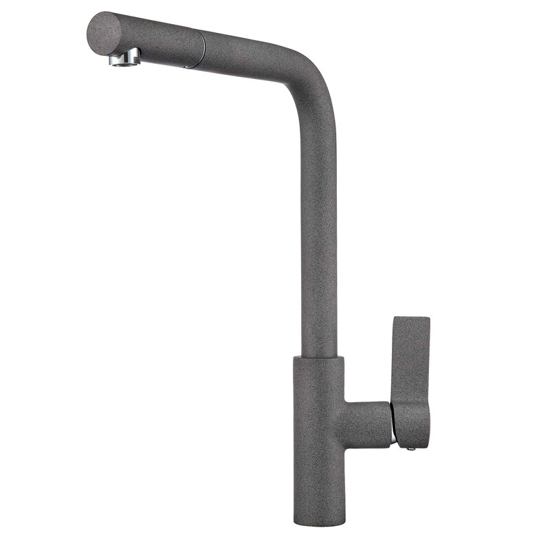 Изображение товара Смеситель Granula GR-2502 для кухонной мойки, графит