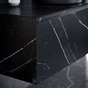 Изображение товара Подвесная тумба под раковину Sancos Stone 120 Nero Marquina керамогранит