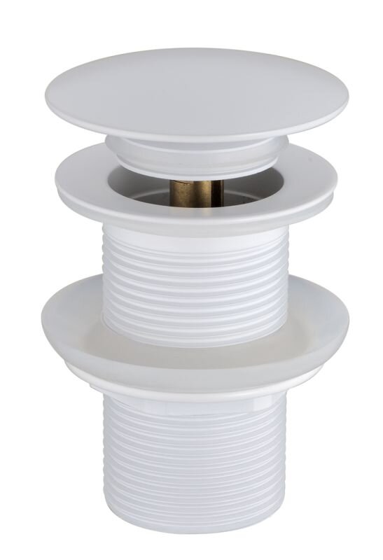 Изображение товара Донный клапан Boheme без перелива автомат clik-clack белый матовый 612-MW