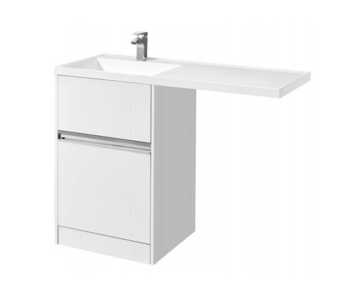 Изображение товара Тумба с раковиной Акватон Лондонри для стиральной машины 120 см белая