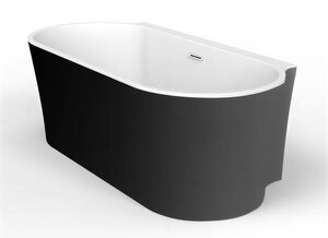 Изображение товара Ванна акриловая BelBagno 170 х 80 см, внешняя часть черная матовая, BB409-1700-800-W/NM