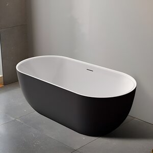Изображение товара Ванна акриловая BelBagno BB70-1700-800-W/NM, 170 х 80 см, внешняя часть черная матовая