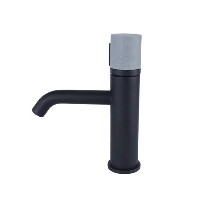 Изображение товара Смеситель для раковины Bronze de Luxe Focus 24601BG черный матовый с однорычажным управлением