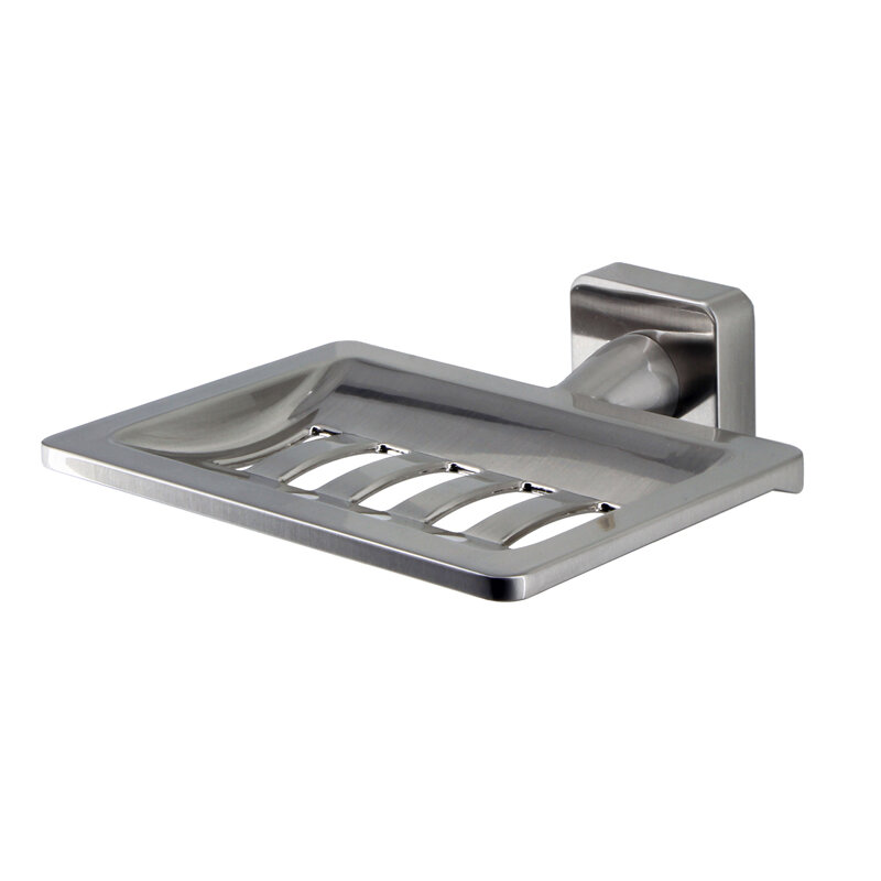 Изображение товара Мыльница с держателем WasserKRAFT никель настенная Гарантия 5 лет