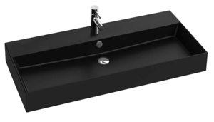 Изображение товара Раковина Jacob Delafon Vivienne 100 см, черная матовая, EXBJ112-NGM