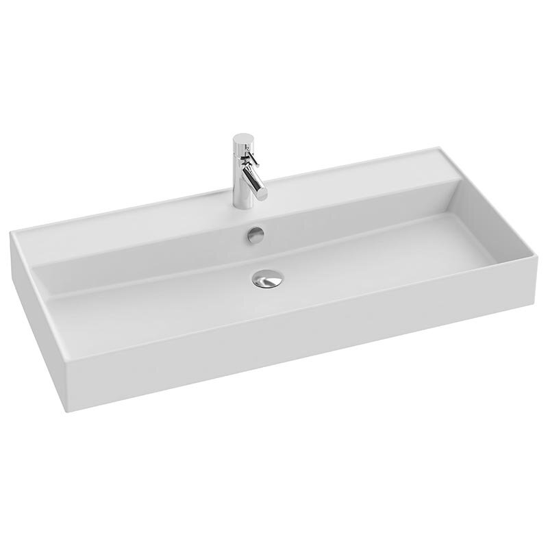 Изображение товара Раковина Jacob Delafon Vivienne 100 см белая матовая угловая