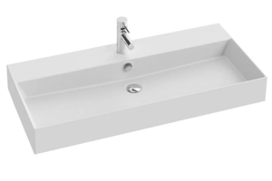 Изображение товара Раковина Jacob Delafon Vivienne 100 см, белая матовая, EXBJ112-BCM
