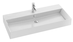 Изображение товара Раковина Jacob Delafon Vivienne 100 см белая стильная дизайнерская модель