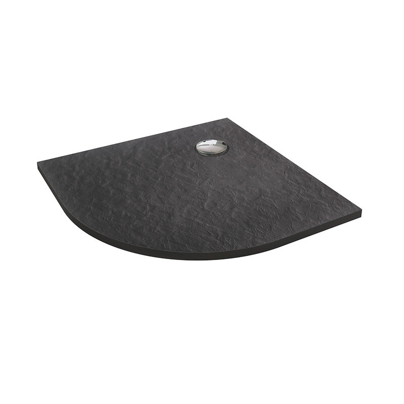 Изображение товара Поддон Jacob Delafon Tolbiac 90x90 см радиусный из искусственного камня черный матовый