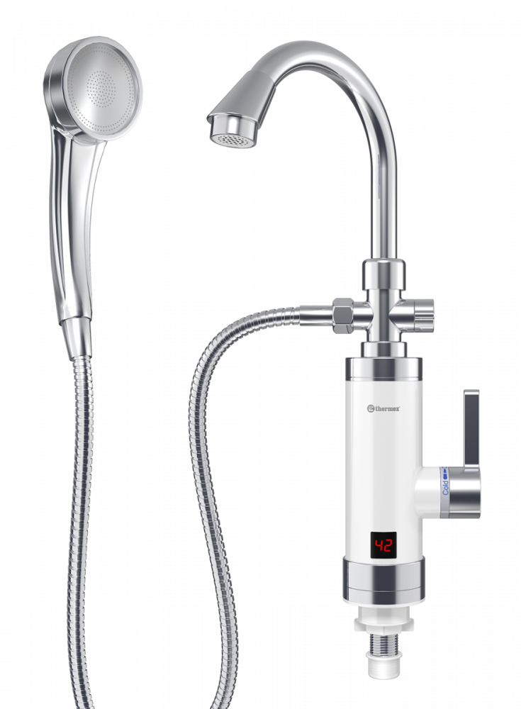 Изображение товара Водонагреватель электрический проточный Thermex Focus 3000, 3 кВт, ЭдЭБ01991 (211033)