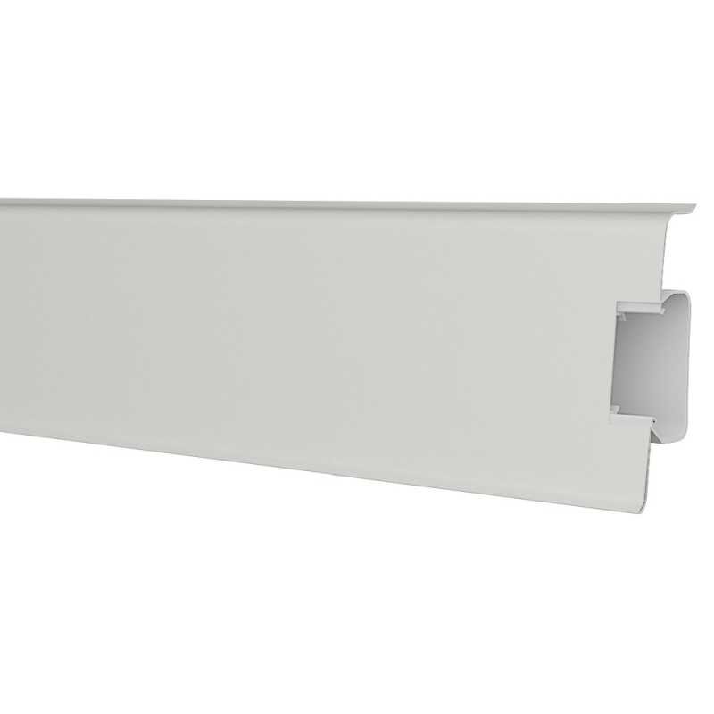 Изображение товара Плинтус ПВХ Decoplast Strong 70 2500 x 72.4 x 24 мм, с кабель-каналом, цвет 70104 (18 шт)