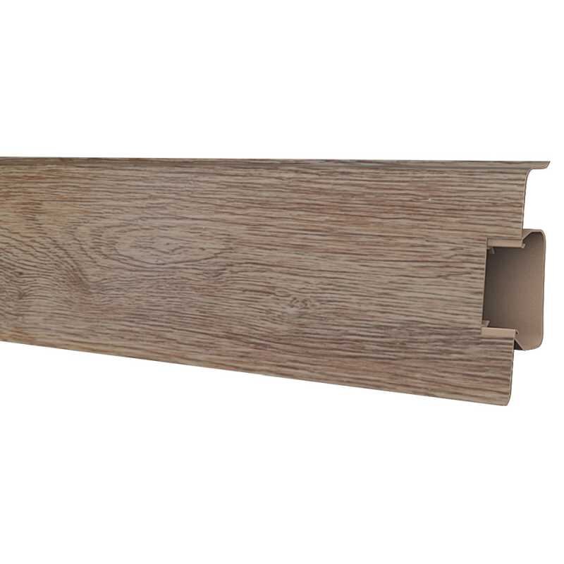 Изображение товара Плинтус ПВХ Decoplast Strong 70 2500x72.4x24 мм с кабель-каналом 18 шт