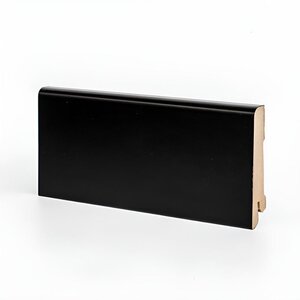 Изображение товара Плинтус МДФ Deartio Премиум U101-80 черный 80 х 16 х 2050 мм влагостойкий из МДФ Изображение товара Плинтус МДФ Deartio Премиум U101-80 черный 80 х 16 х 2050 мм влагостойкий из МДФ