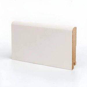 Изображение товара Плинтус МДФ Deartio Премиум U102-100 белый 2050 мм влагостойкий