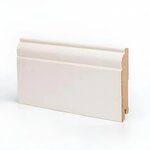 Плинтус МДФ Deartio Премиум U104-100 9010, цвет RAL 9010 кремовый, 100 х 16 х 2050 мм - фото 1